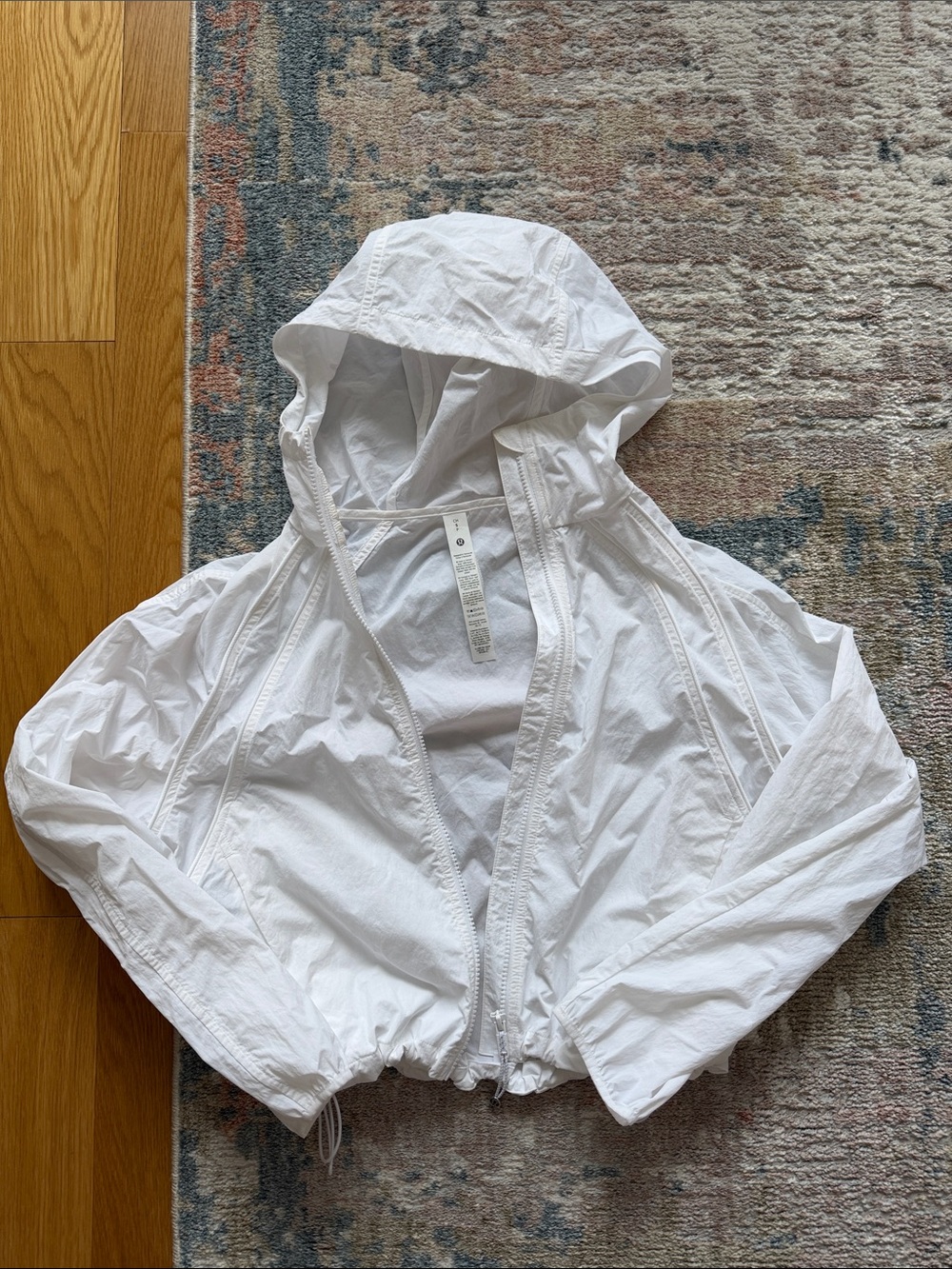 Lululemon Lightweight White scuba Windbreaker